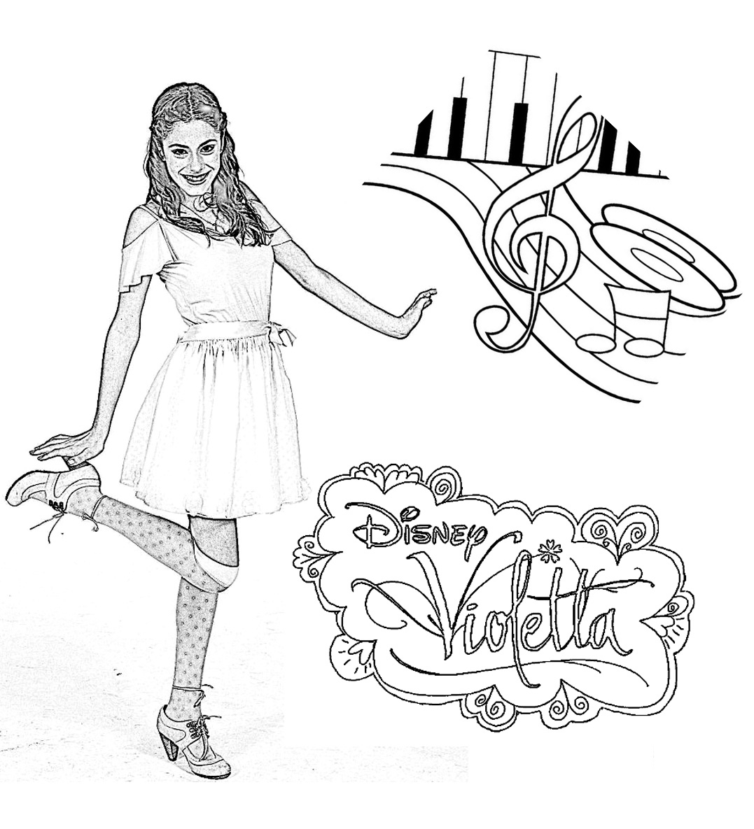 Dessin à colorier: Violetta (Émissions de Télévision) #170452 - Coloriages à Imprimer Gratuits