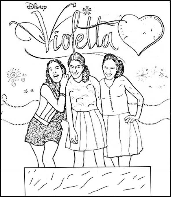 Dessin à colorier: Violetta (Émissions de Télévision) #170461 - Coloriages à Imprimer Gratuits