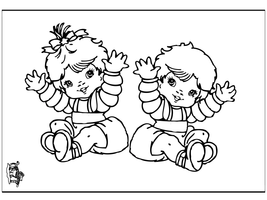 Coloriage à imprimer Bébé #86614 de la série Famille et Amis, gratuit pour enfants et adultes