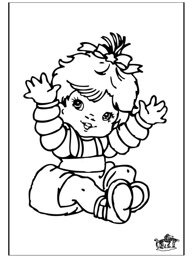 Coloriage Bébé #86650 à imprimer gratuitement, extrait de la collection Famille et Amis