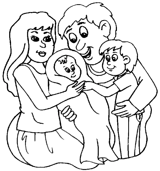 Coloriage gratuit Bébé #86720 de la collection Famille et Amis à imprimer