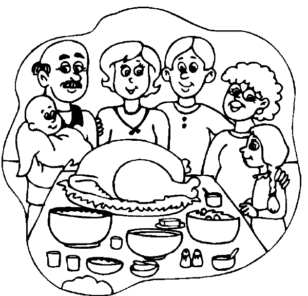 Dessin à colorier Famille #95123 issu de la collection Famille et Amis, prêt à imprimer