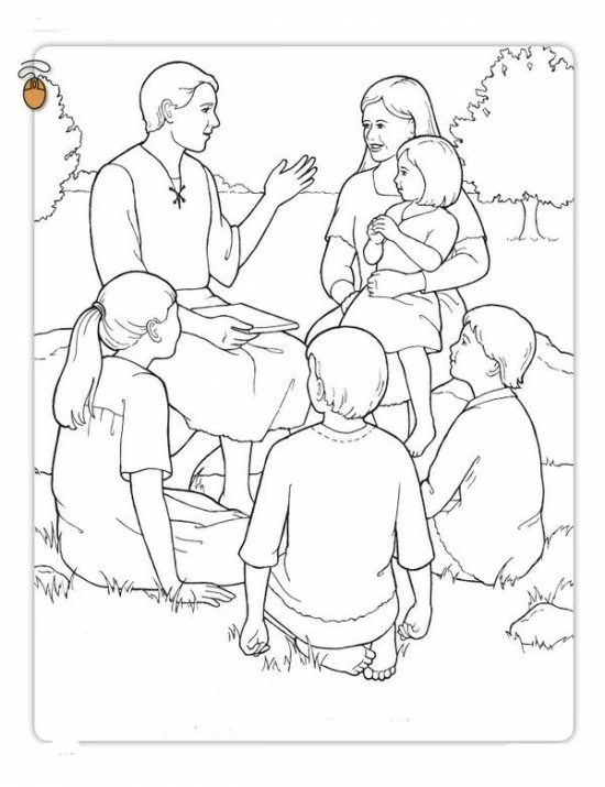 Coloriage gratuit Famille #95202 de la collection Famille et Amis à imprimer