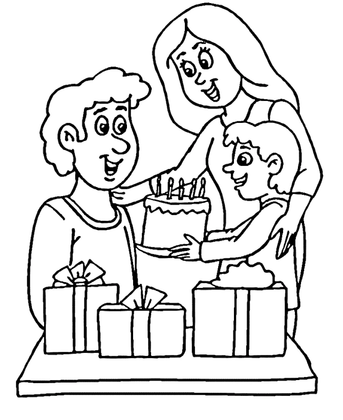 Coloriage gratuit Famille #95349 de la collection Famille et Amis à imprimer