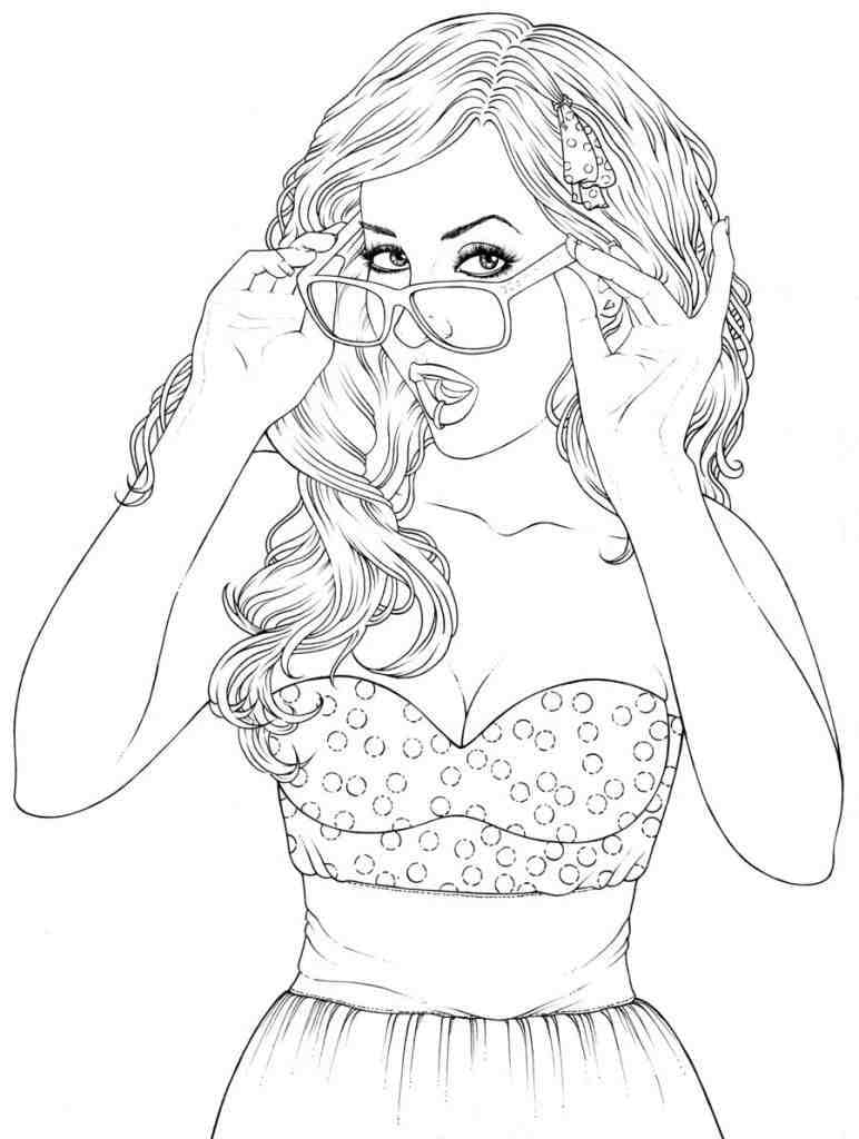 Coloriage gratuit Fille  #180931 de la collection Famille et Amis à imprimer
