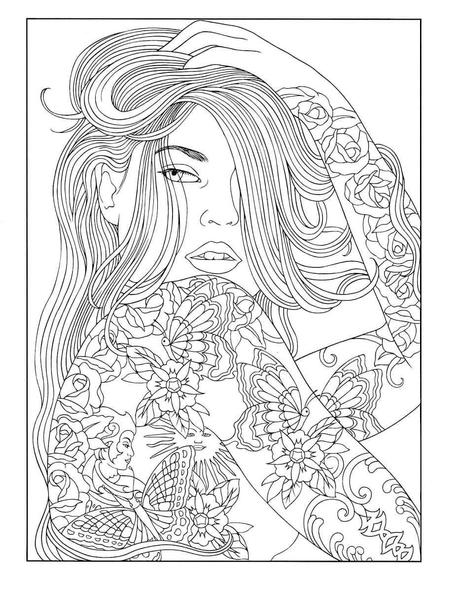 Coloriage gratuit Fille Ado #194485 de la collection Famille et Amis à imprimer