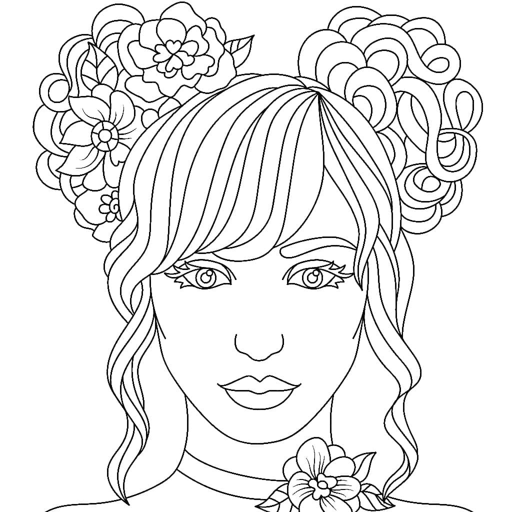 Coloriage gratuit Fille Ado #194516 de la collection Famille et Amis à imprimer