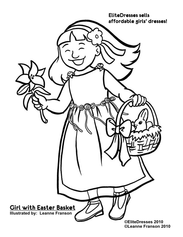 Coloriage gratuit pour enfants et adultes Fillette #96584, collection Famille et Amis