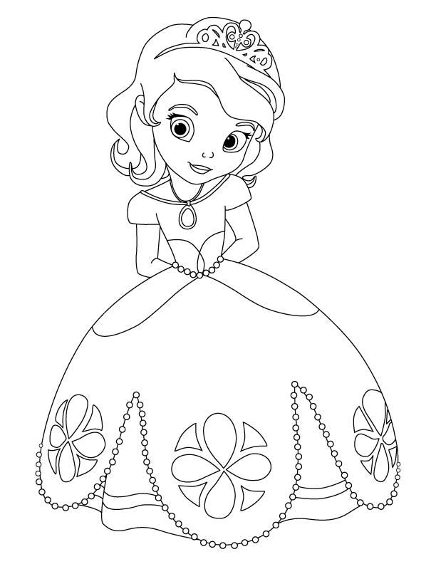 Coloriage gratuit pour enfants et adultes Fillette #96585, collection Famille et Amis