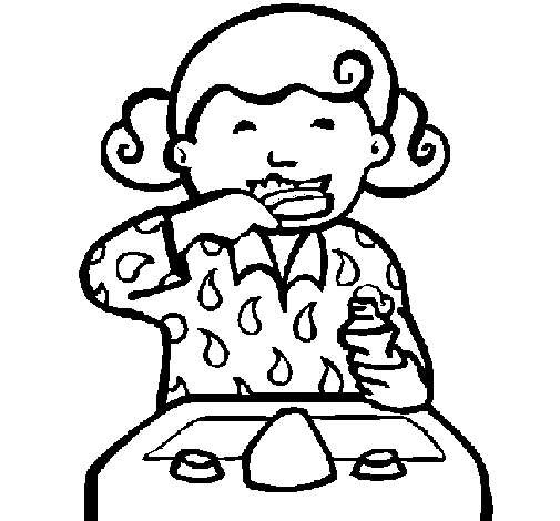 Coloriage gratuit Fillette #96669 de la collection Famille et Amis à imprimer