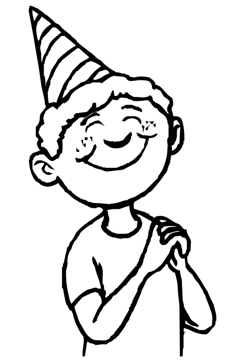 Coloriage imprimable Garçon #97408 de la collection Famille et Amis à colorier aux crayons