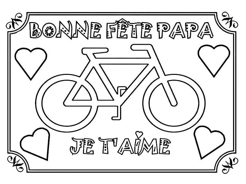 Joli coloriage Je t’aime papa #191633 de la collection Famille et Amis, prêt à imprimer pour petits et grands