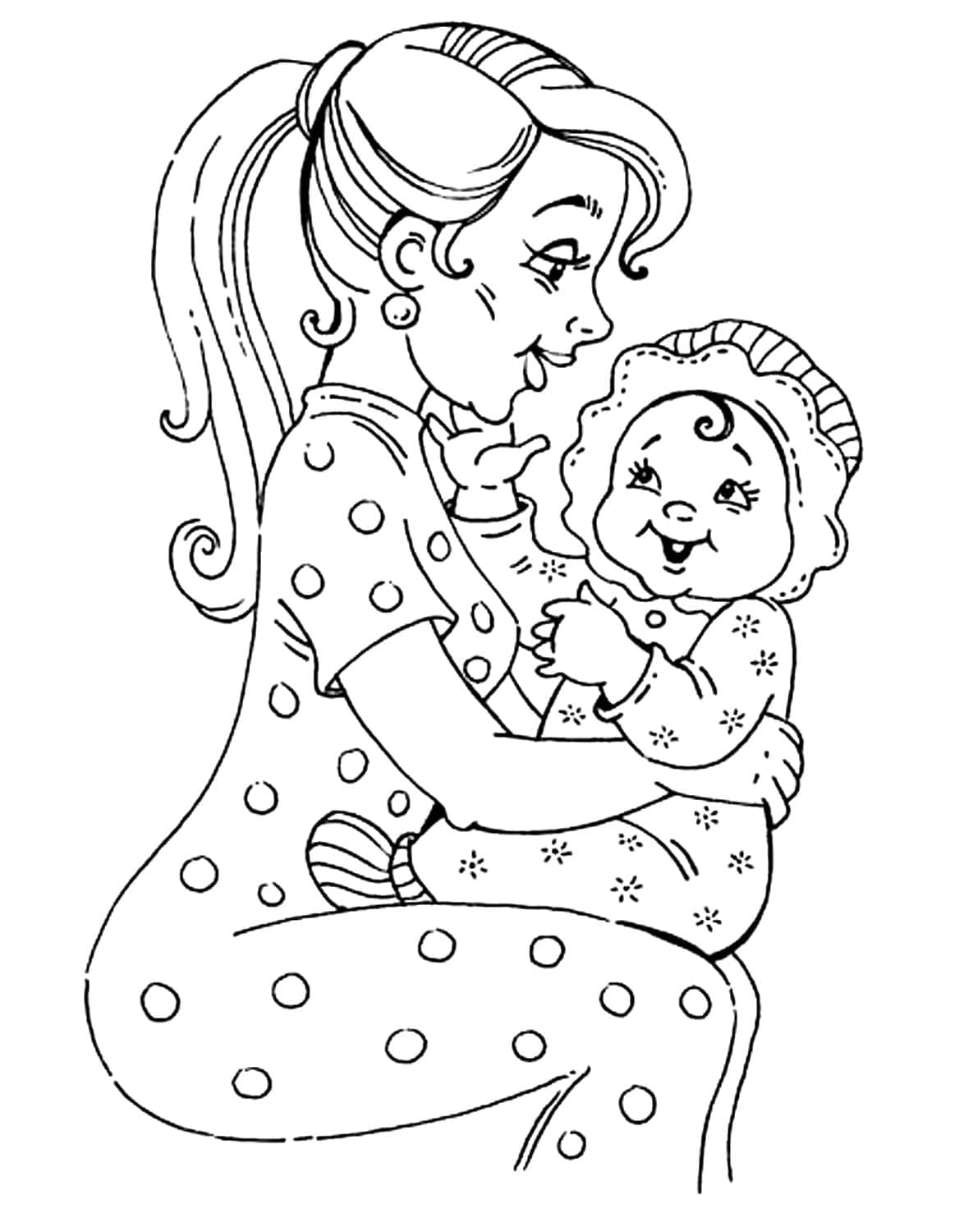 Coloriage à imprimer Maman #209407 de la série Famille et Amis, gratuit pour enfants et adultes Coloriage à imprimer Maman #209407 de la série Famille et Amis, gratuit pour enfants et adultes