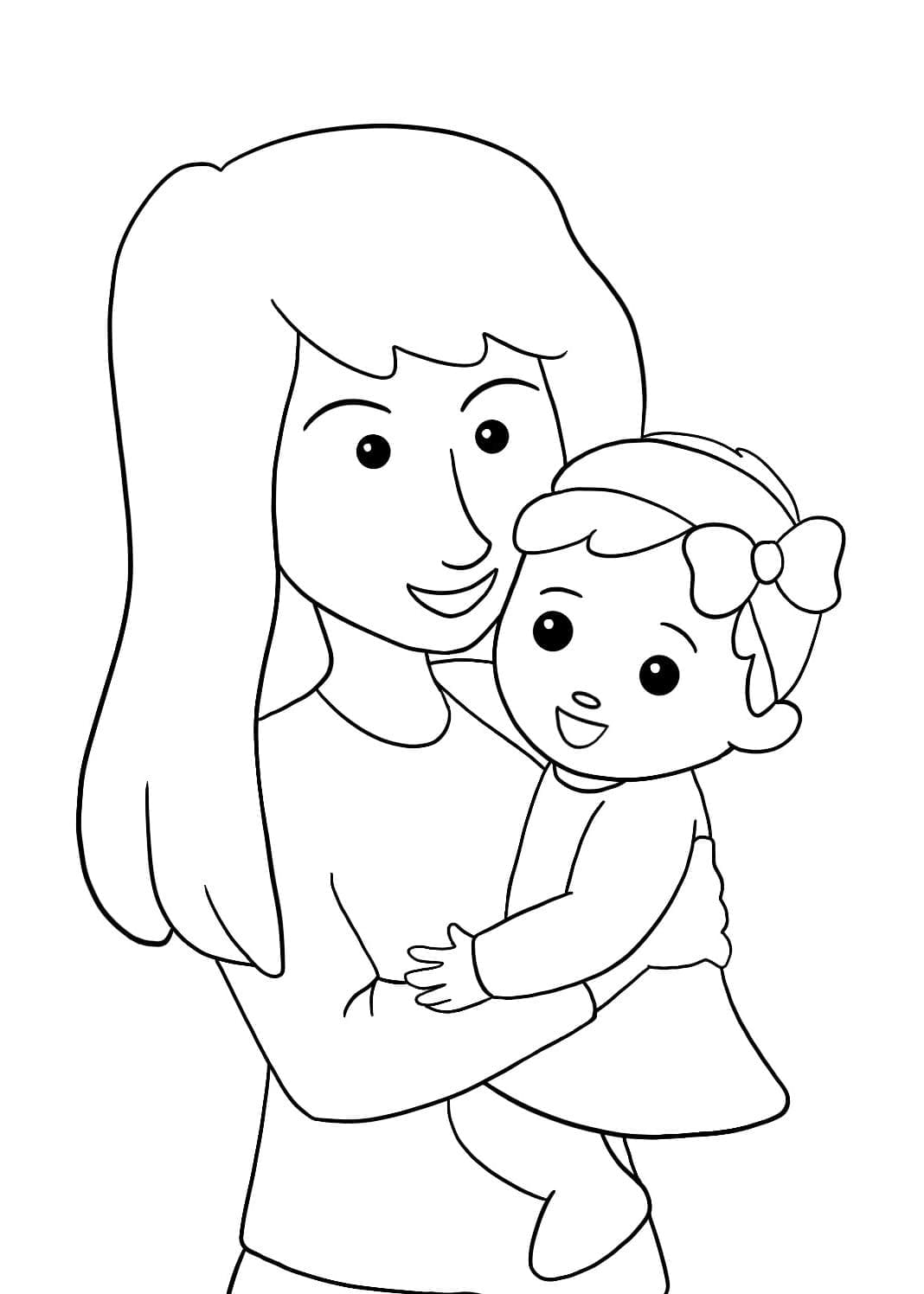 Coloriage gratuit pour enfants et adultes Maman #209433, collection Famille et Amis Coloriage gratuit pour enfants et adultes Maman #209433, collection Famille et Amis