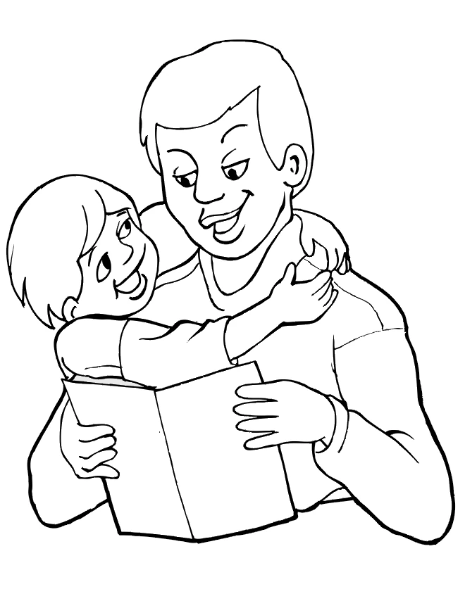 Coloriage gratuit Papa #103604 de la collection Famille et Amis à imprimer