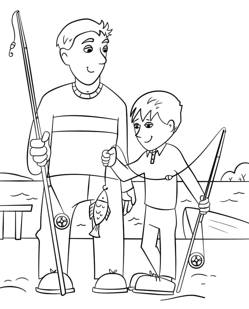 Coloriage gratuit Papa #209449 de la collection Famille et Amis à imprimer