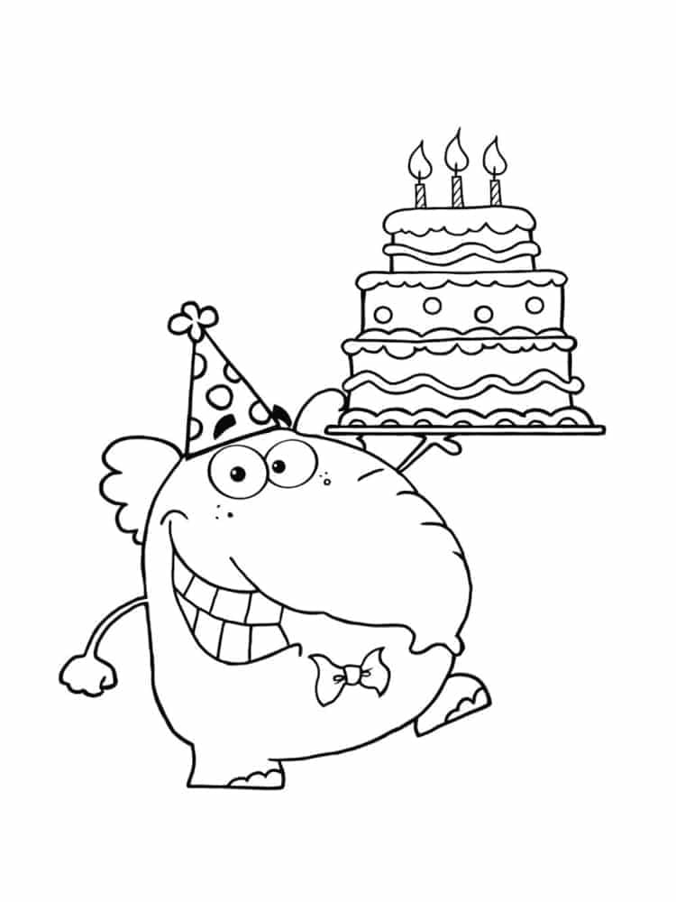 Illustration au trait Anniversaire #174650 de la collection Fêtes et Célébrations à colorier gratuitement Illustration au trait Anniversaire #174650 de la collection Fêtes et Célébrations à colorier gratuitement