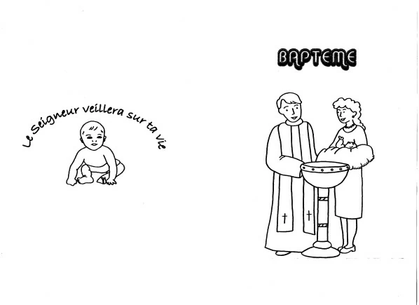 Dessin à colorier: Bapteme (Fêtes et Célébrations) #57572 - Coloriages à Imprimer Gratuits