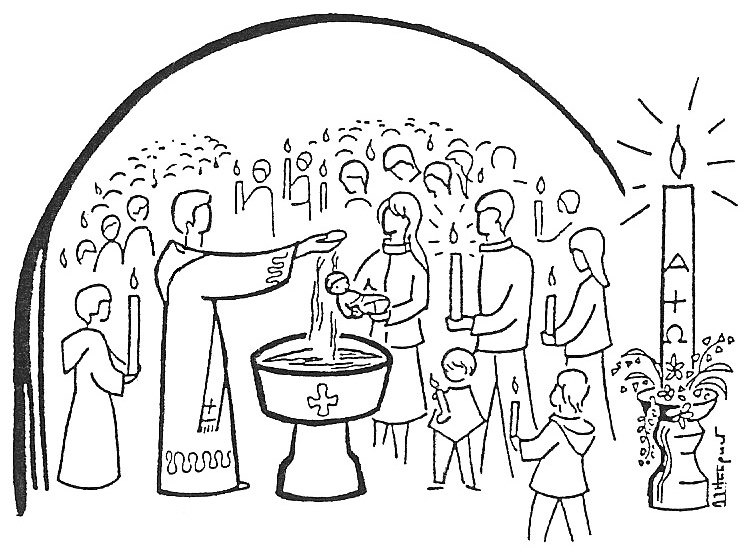 Dessin à colorier: Bapteme (Fêtes et Célébrations) #57577 - Coloriages à Imprimer Gratuits