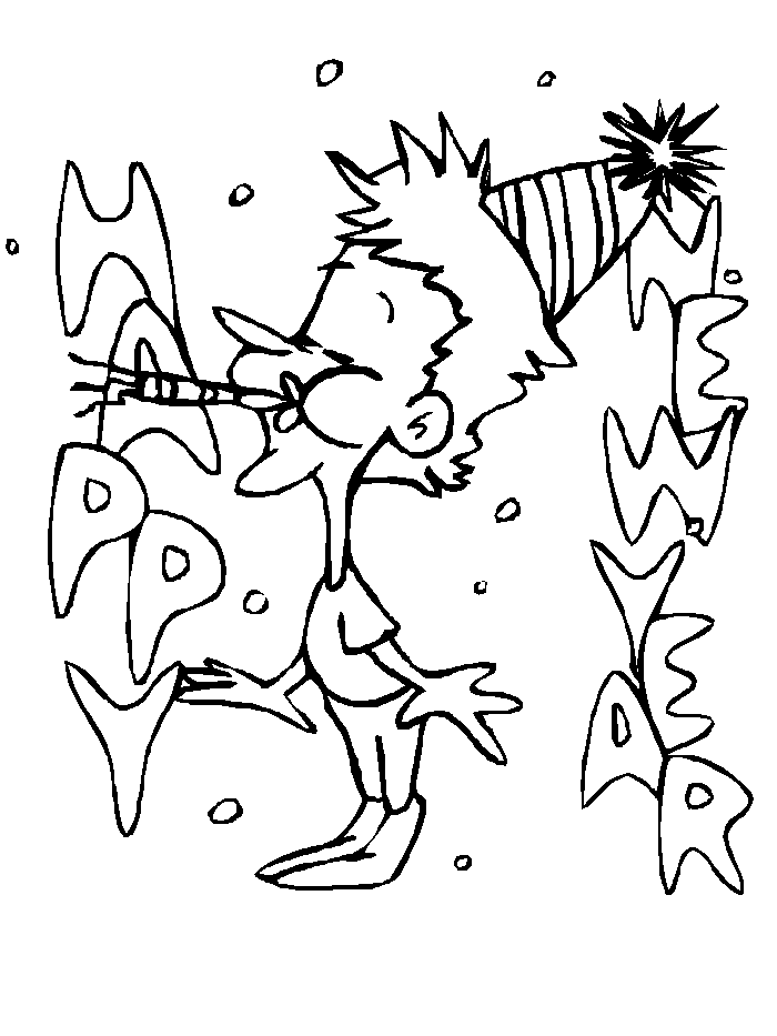 Coloriage gratuit pour enfants et adultes Bonne Année #60756, collection Fêtes et Célébrations