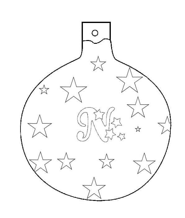 Page de coloriage Boule de Noël #176210, collection Fêtes et Célébrations, à imprimer et colorier