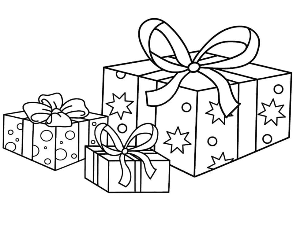 Coloriage gratuit Cadeau #201768 de la collection Fêtes et Célébrations à imprimer