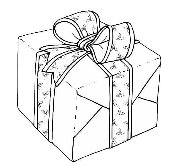 Coloriage imprimable Cadeau #201775 de la collection Fêtes et Célébrations à colorier aux crayons
