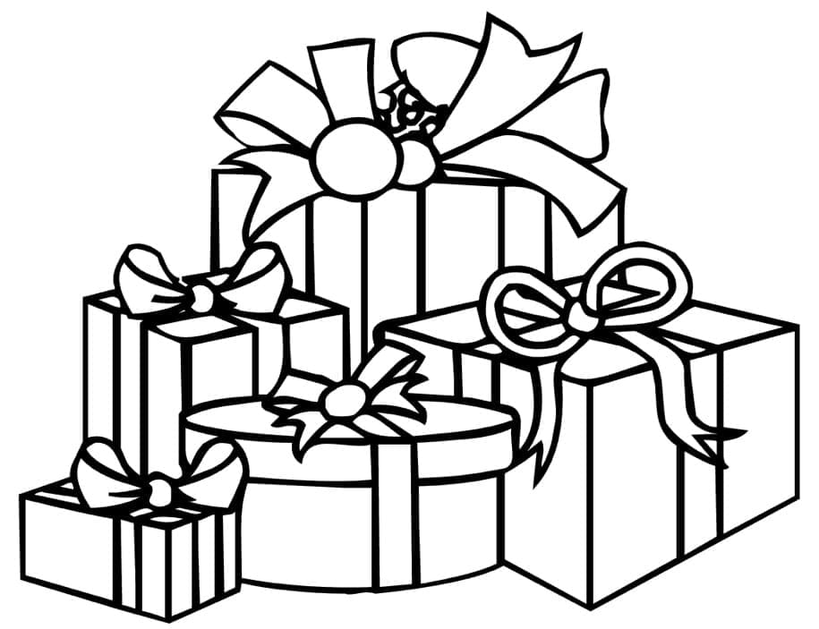 Coloriage gratuit Cadeau #201798 de la collection Fêtes et Célébrations à imprimer