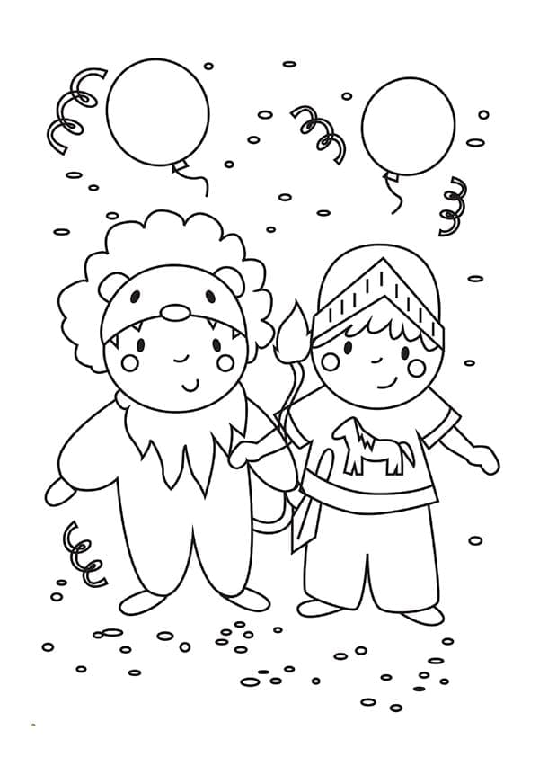 Dessin à colorier Carnaval #174465 issu de la collection Fêtes et Célébrations, prêt à imprimer Dessin à colorier Carnaval #174465 issu de la collection Fêtes et Célébrations, prêt à imprimer