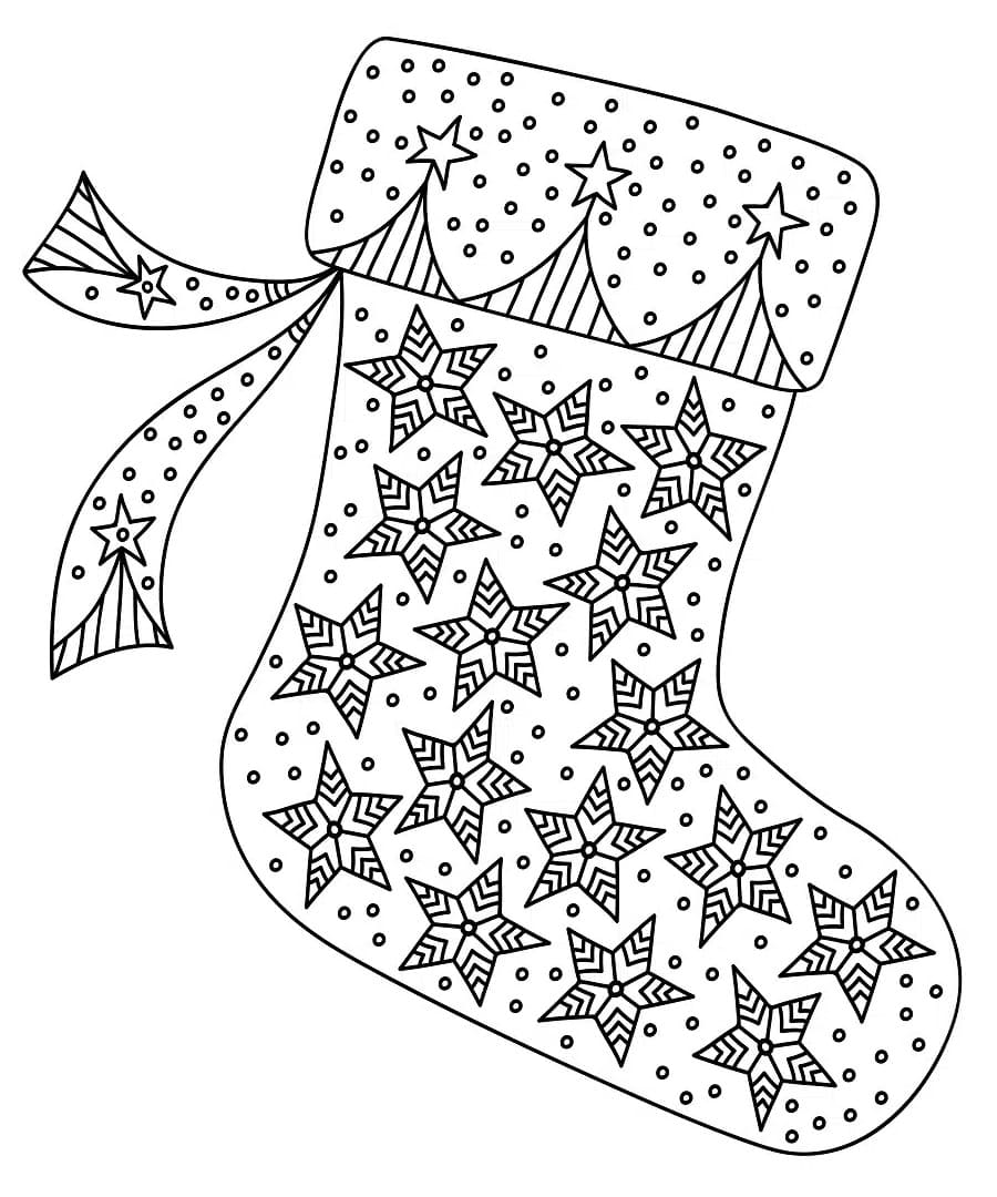 Illustration au trait Chaussette De Noël #216599 de la collection Fêtes et Célébrations à colorier gratuitement Illustration au trait Chaussette De Noël #216599 de la collection Fêtes et Célébrations à colorier gratuitement