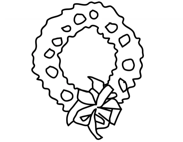 Illustration au trait Couronne de Noël #169401 de la collection Fêtes et Célébrations à colorier gratuitement Illustration au trait Couronne de Noël #169401 de la collection Fêtes et Célébrations à colorier gratuitement