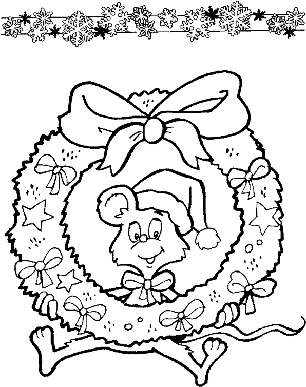 Coloriage gratuit Couronne de Noël #169421 de la collection Fêtes et Célébrations à imprimer Coloriage gratuit Couronne de Noël #169421 de la collection Fêtes et Célébrations à imprimer