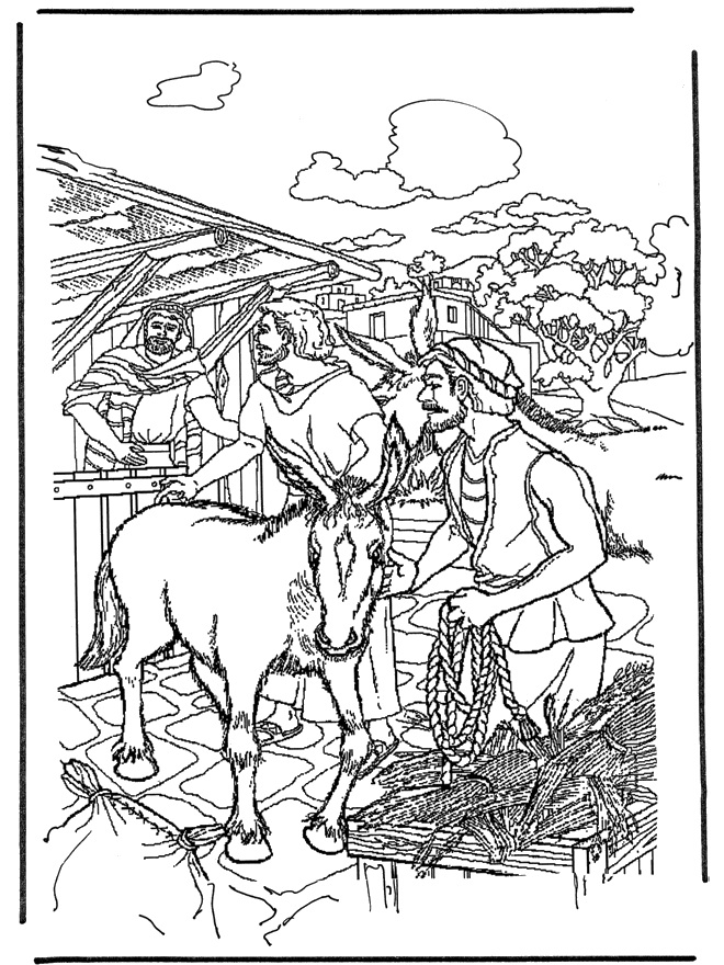 Dessin à colorier: Dimanche des Rameaux (Fêtes et Célébrations) #60312 - Coloriages à Imprimer Gratuits