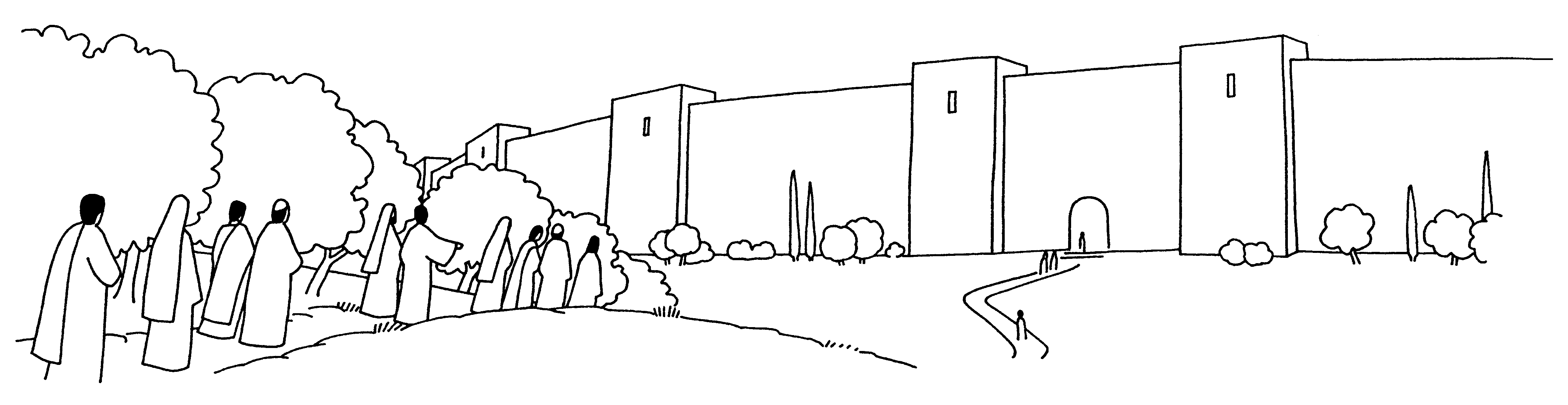 Dessin à colorier: Dimanche des Rameaux (Fêtes et Célébrations) #60318 - Coloriages à Imprimer Gratuits
