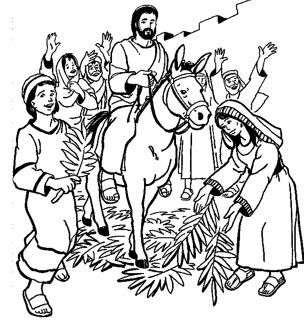 Dessin à colorier: Dimanche des Rameaux (Fêtes et Célébrations) #60330 - Coloriages à Imprimer Gratuits