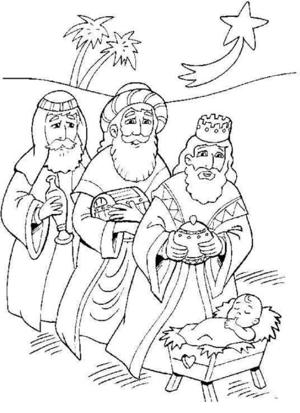 Coloriage à imprimer Épiphanie #191362 de la série Fêtes et Célébrations, gratuit pour enfants et adultes Coloriage à imprimer Épiphanie #191362 de la série Fêtes et Célébrations, gratuit pour enfants et adultes