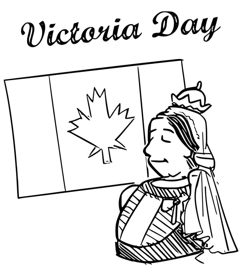 Coloriage gratuit Fête de la Reine – 22 Mai #193610 de la collection Fêtes et Célébrations à imprimer