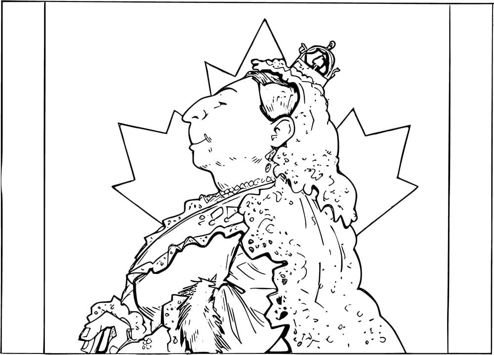 Coloriage gratuit Fête de la Reine – 22 Mai #193611 de la collection Fêtes et Célébrations à imprimer