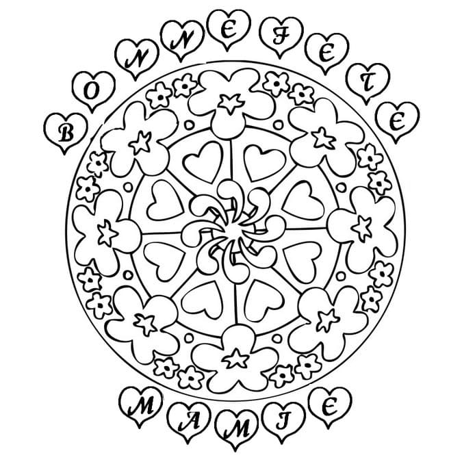 Coloriage gratuit Fete des Grand Mere #192850 de la collection Fêtes et Célébrations à imprimer