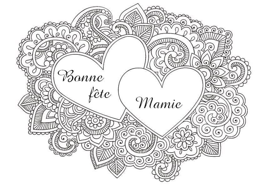 Coloriage gratuit Fete des Grand Mere #192857 de la collection Fêtes et Célébrations à imprimer