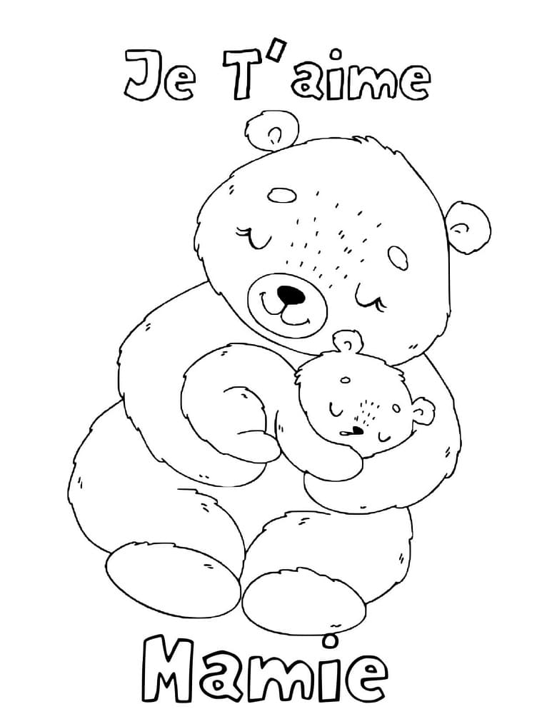 Coloriage gratuit Fete des Grand Mere #194033 de la collection Fêtes et Célébrations à imprimer