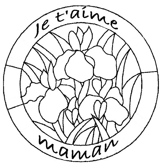 Dessin à colorier Fête des Mères #129869 issu de la collection Fêtes et Célébrations, prêt à imprimer
