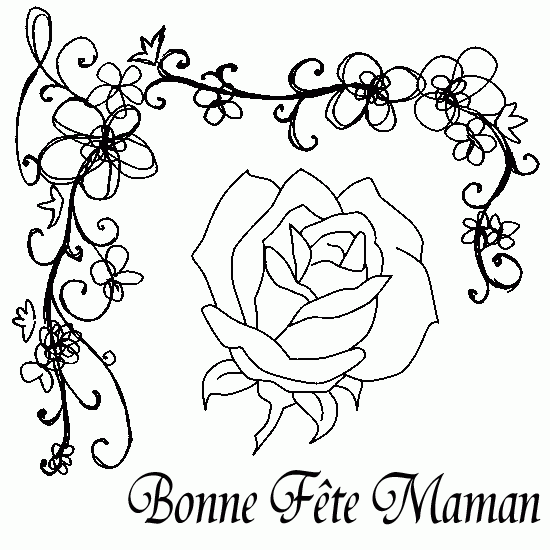 Coloriage gratuit Fête des Mères #129872 de la collection Fêtes et Célébrations à imprimer