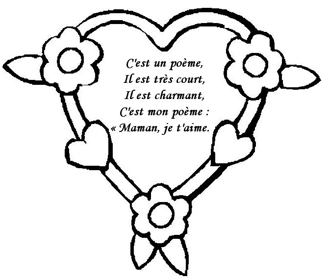 Dessin à colorier: Fête des Mères (Fêtes et Célébrations) #129956 - Coloriages à Imprimer Gratuits