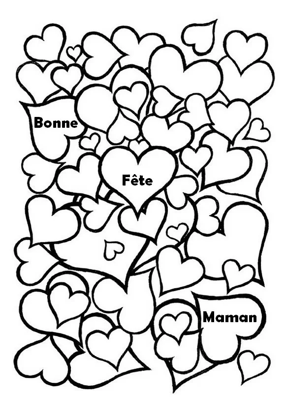 Coloriage gratuit Fête des Mères #130010 de la collection Fêtes et Célébrations à imprimer