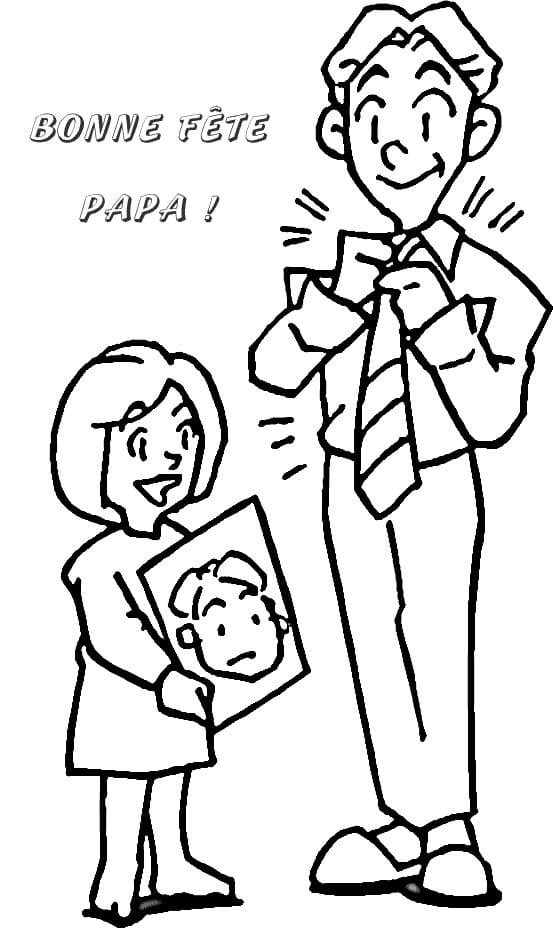 Coloriage gratuit Fête des Pères #191393 de la collection Fêtes et Célébrations à imprimer