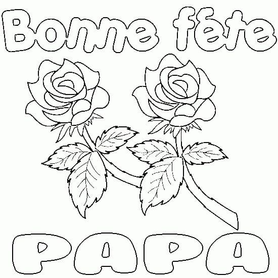 Coloriage gratuit Fête des Pères #191394 de la collection Fêtes et Célébrations à imprimer