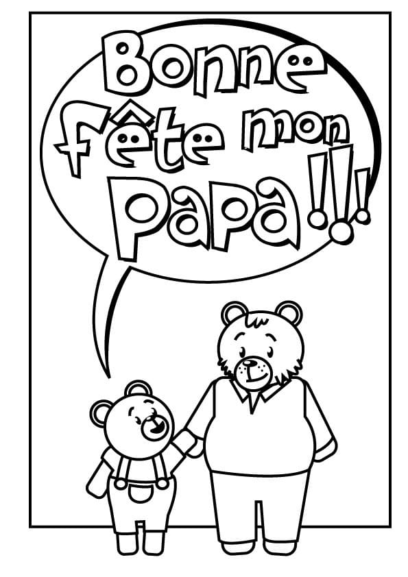Coloriage gratuit Fête des Pères #191399 de la collection Fêtes et Célébrations à imprimer