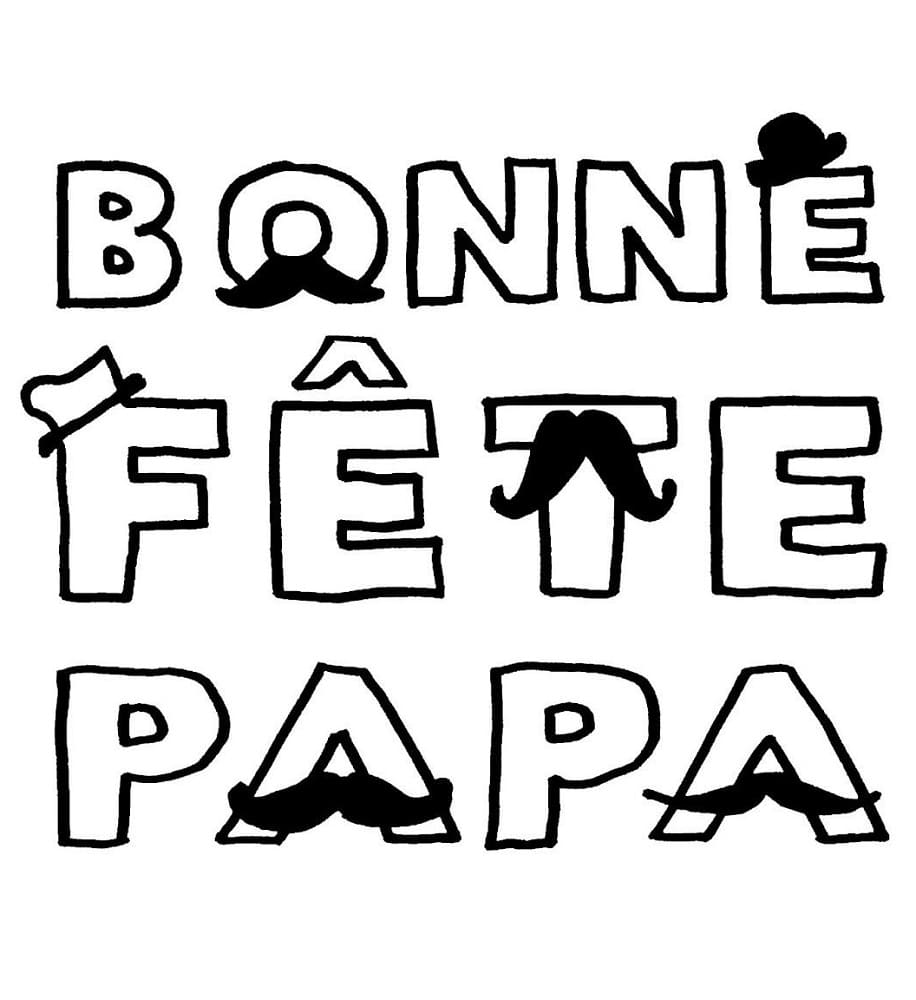 Coloriage gratuit Fête des Pères #191408 de la collection Fêtes et Célébrations à imprimer