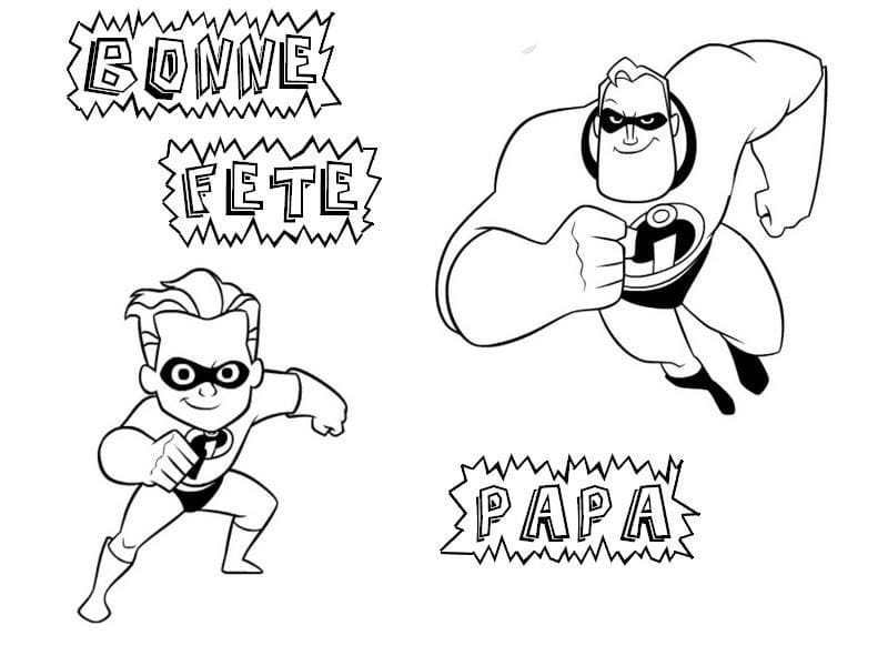 Coloriage gratuit Fête des Pères #191410 de la collection Fêtes et Célébrations à imprimer